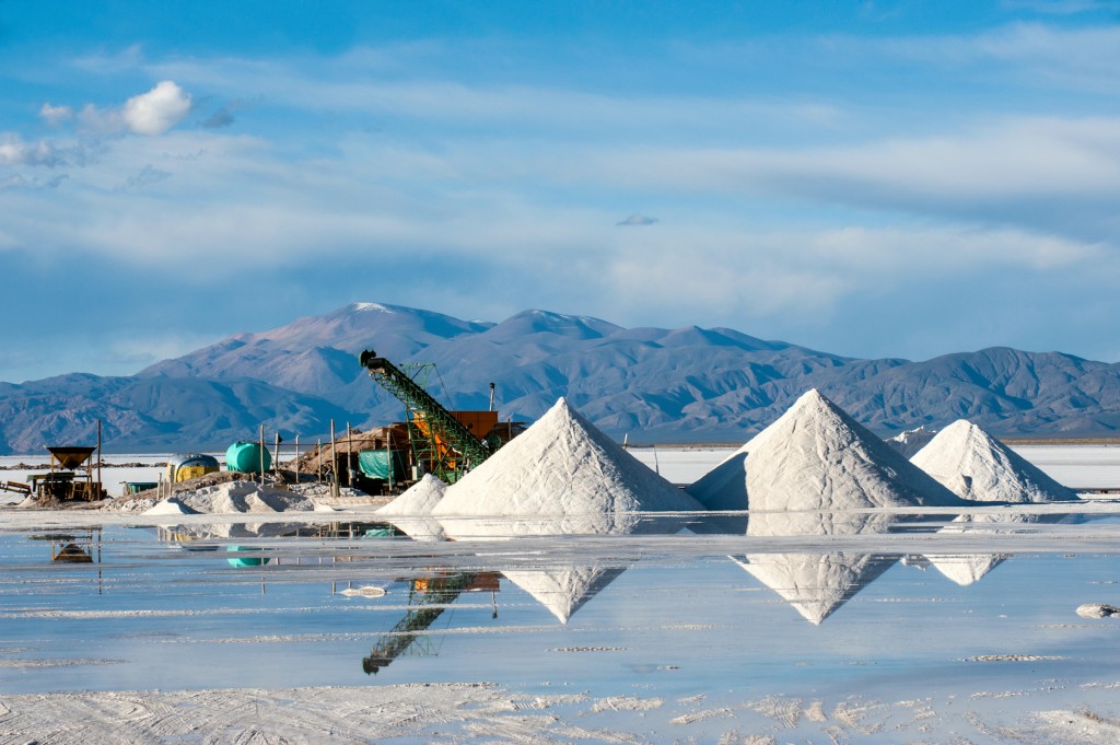 Salinas Grandes on Argentina Andes is a salt desert in the Jujuy Province. More significantly, Bolivas Salar de Uyuni is also located in the same region