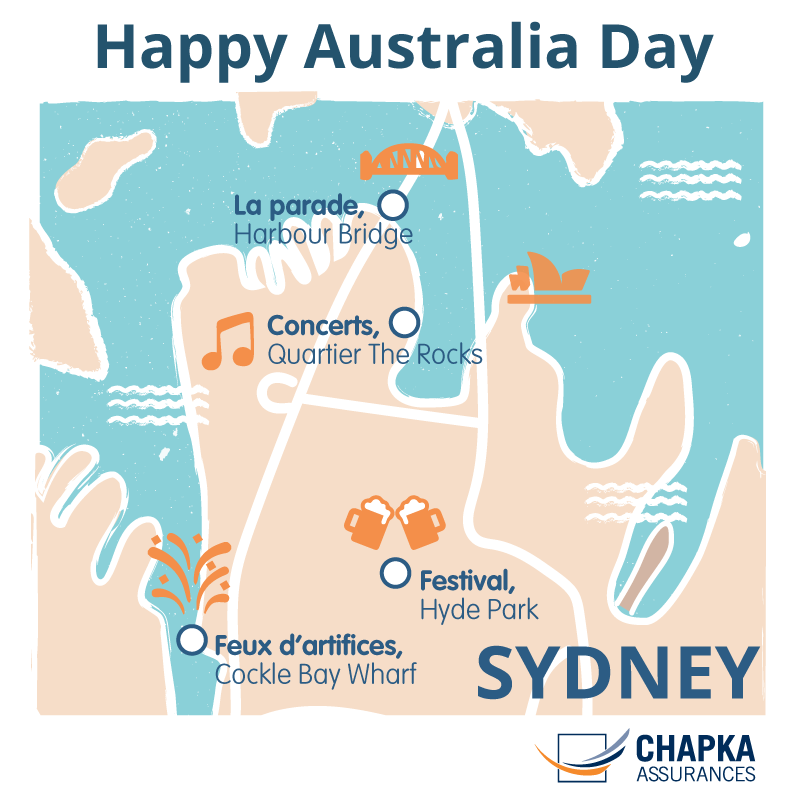 Carte Sydney Australia Day