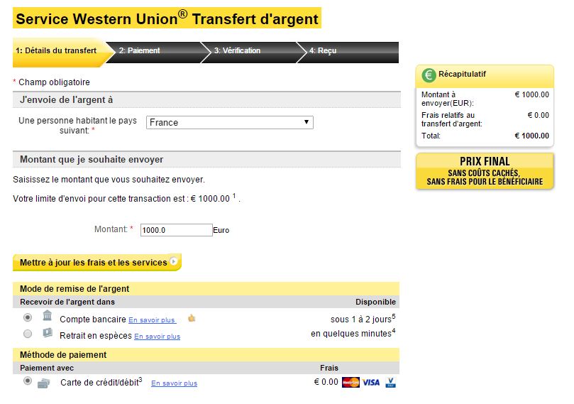 transfer western union