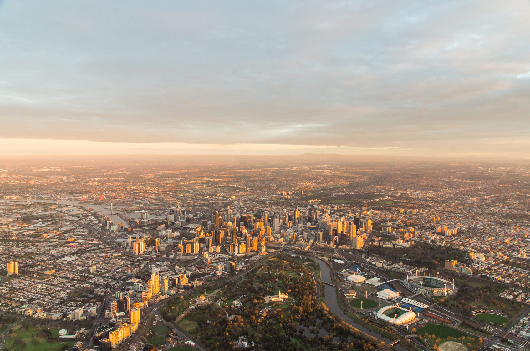 monoter en haut de l'eureka towerà Melbourne