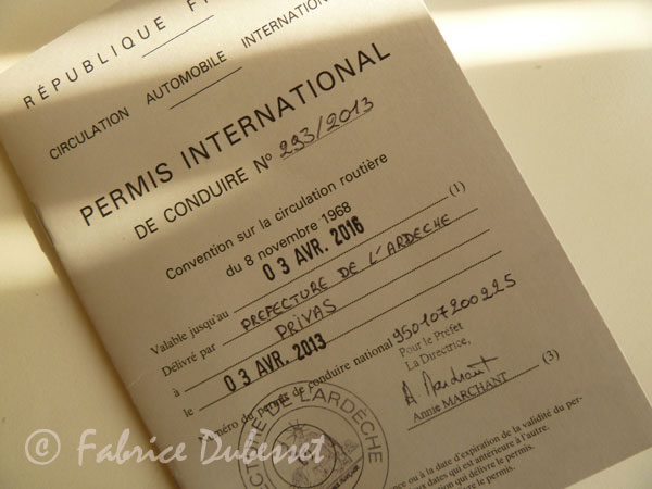 permis de conduire international