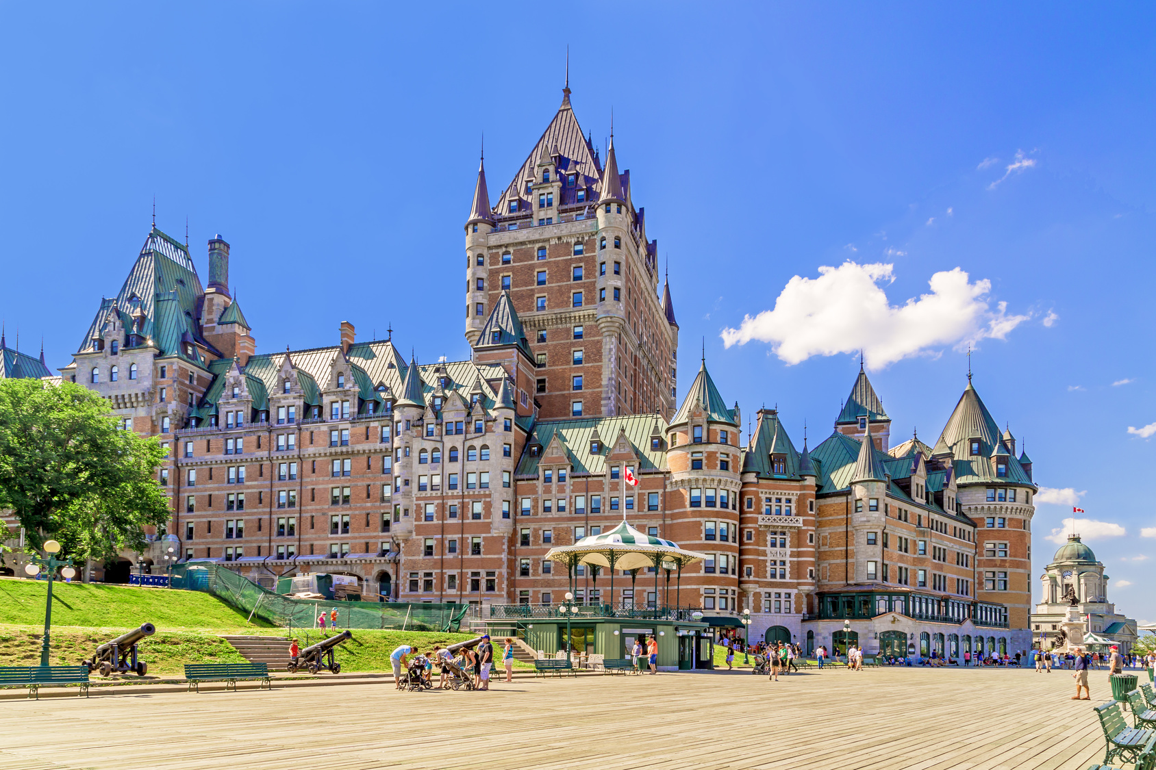 terrasse dufferin dans la ville de Quebec pour le Canada Day