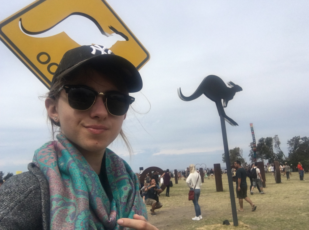 Laura sur le territoire des kangourous