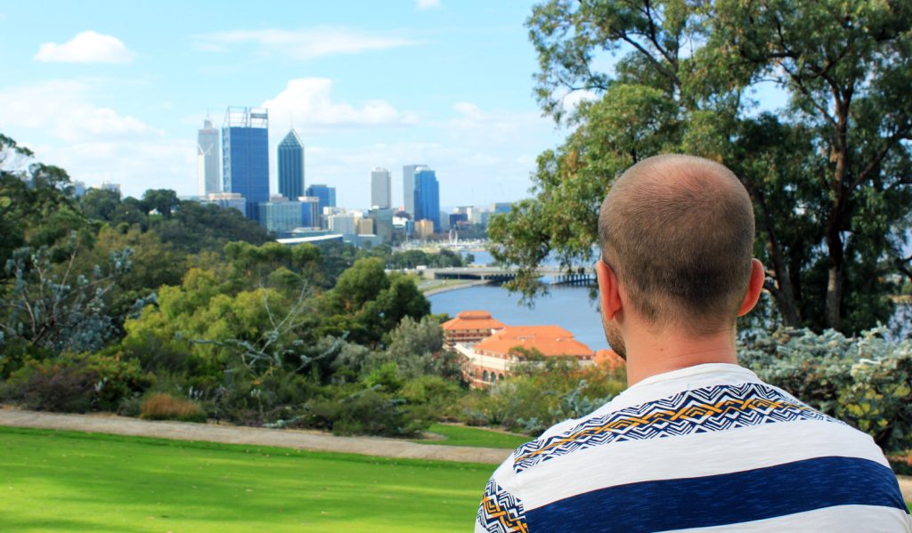 vue sur le centre ville de Perth