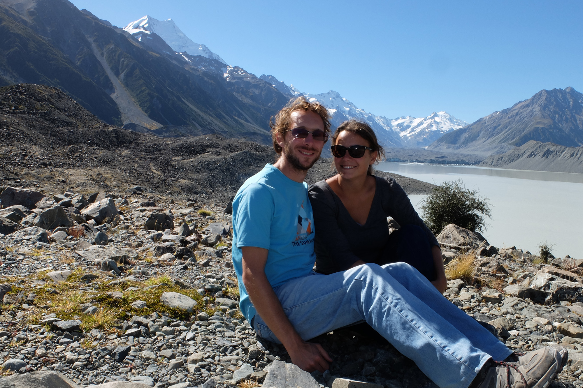 randonnee en Nouvelle Zelande dans la Tasman Valley