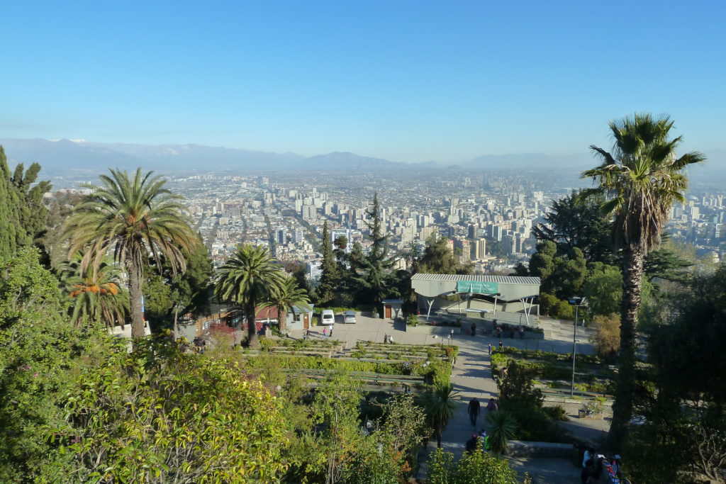 Vue de Santiago du Chili