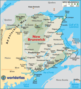 province nouveau detailed gaspe secretmuseum saint worldatlas hartland reisfotoboek raisons newbrunswick newcastle kanada kaart geography whv