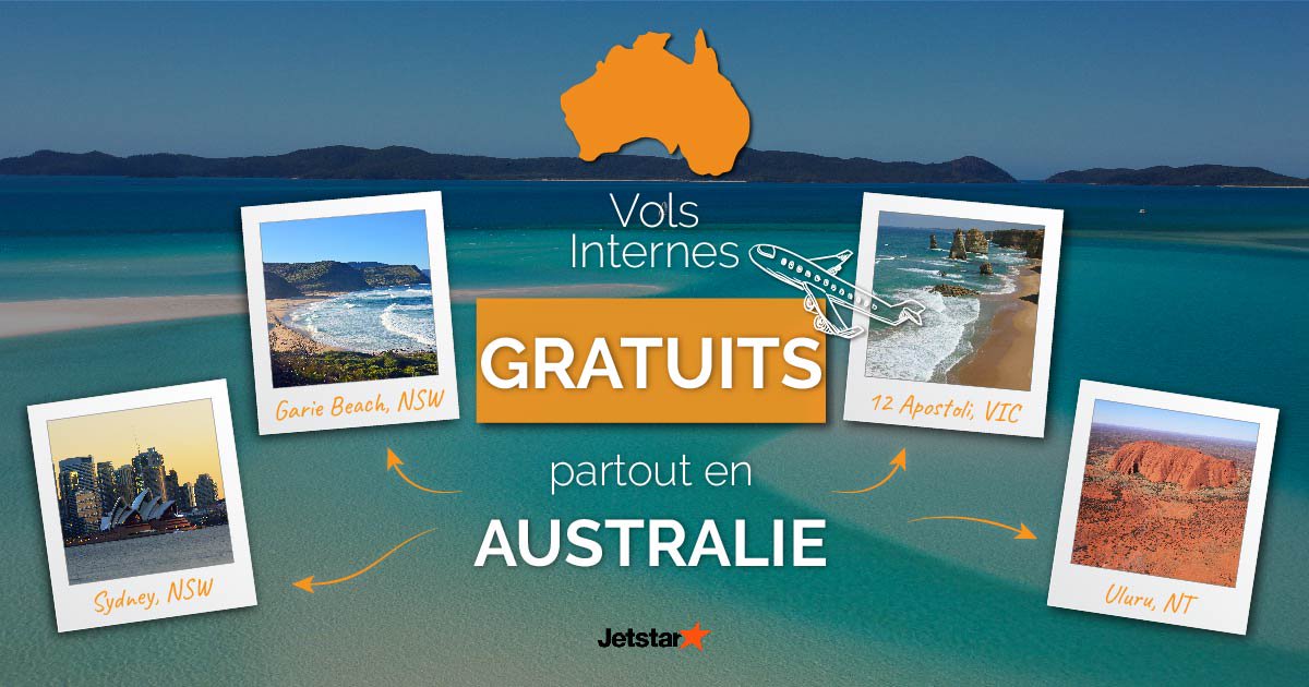 Des vols internes à travers l’Australie offerts par Go Study Australia